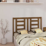 Vidaxl hoofdbord 126x4x100 cm massief grenenhout honingbruin