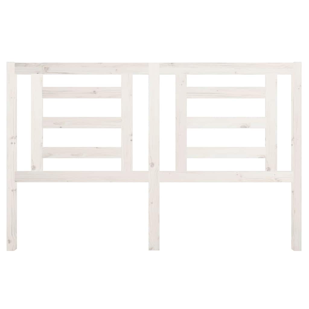 Vidaxl hoofdbord 156x4x100 cm massief grenenhout wit