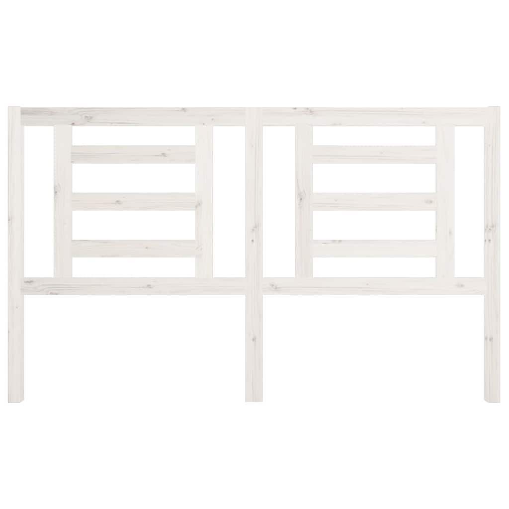 Vidaxl hoofdbord 166x4x100 cm massief grenenhout wit