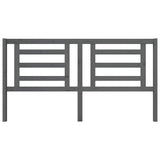 Vidaxl hoofdbord 186x4x100 cm massief grenenhout grijs