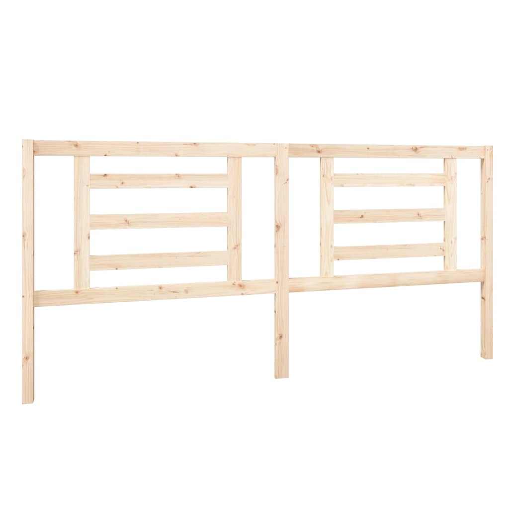 Vidaxl hoofdbord 206x4x100 cm massief grenenhout