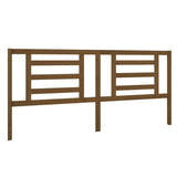Vidaxl hoofdbord 206x4x100 cm massief grenenhout honingbruin