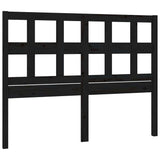 Vidaxl hoofdbord 205,5x4x100 cm massief grenenhout zwart