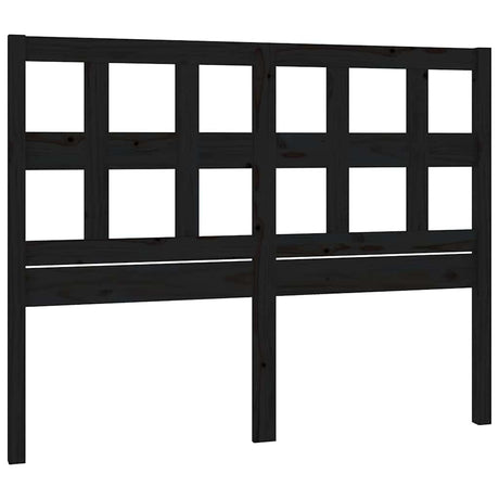Vidaxl hoofdbord 205,5x4x100 cm massief grenenhout zwart