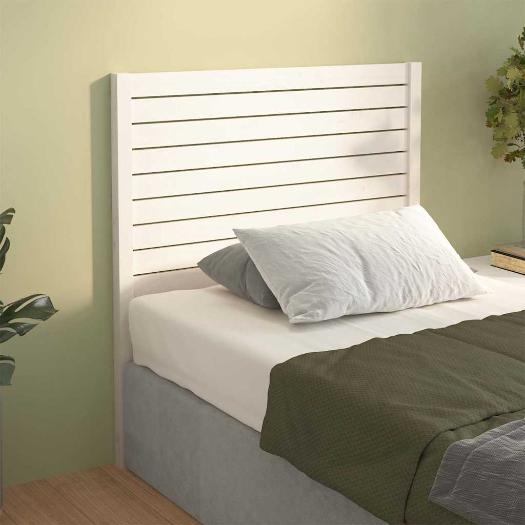 Vidaxl hoofdbord 96x4x100 cm massief grenenhout wit