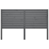 Vidaxl hoofdbord 126x4x100 cm massief grenenhout grijs