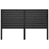 Vidaxl hoofdbord 126x4x100 cm massief grenenhout zwart