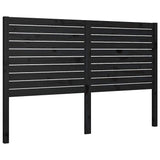Vidaxl hoofdbord 141x4x100 cm massief grenenhout zwart