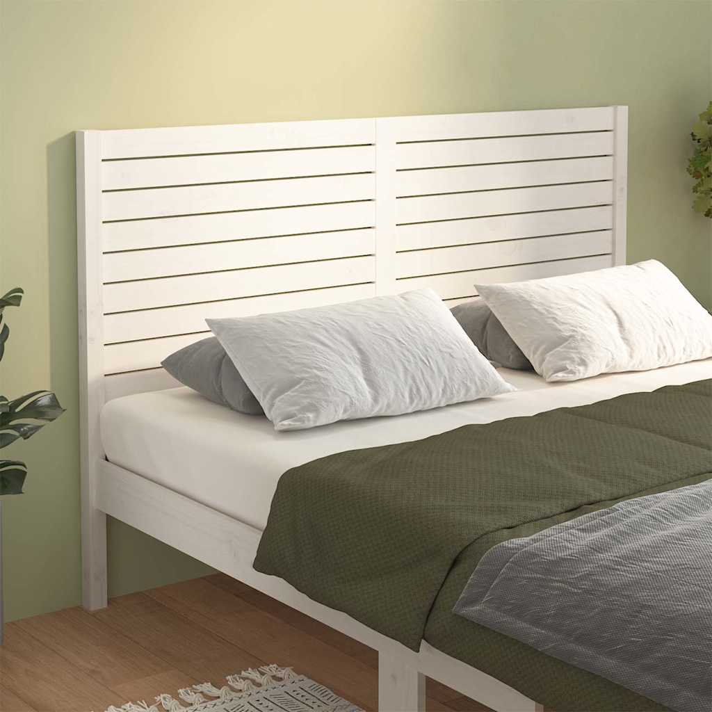 Vidaxl hoofdbord 166x4x100 cm massief grenenhout wit