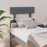 Vidaxl hoofdbord 93,5x3x81 cm massief grenenhout grijs