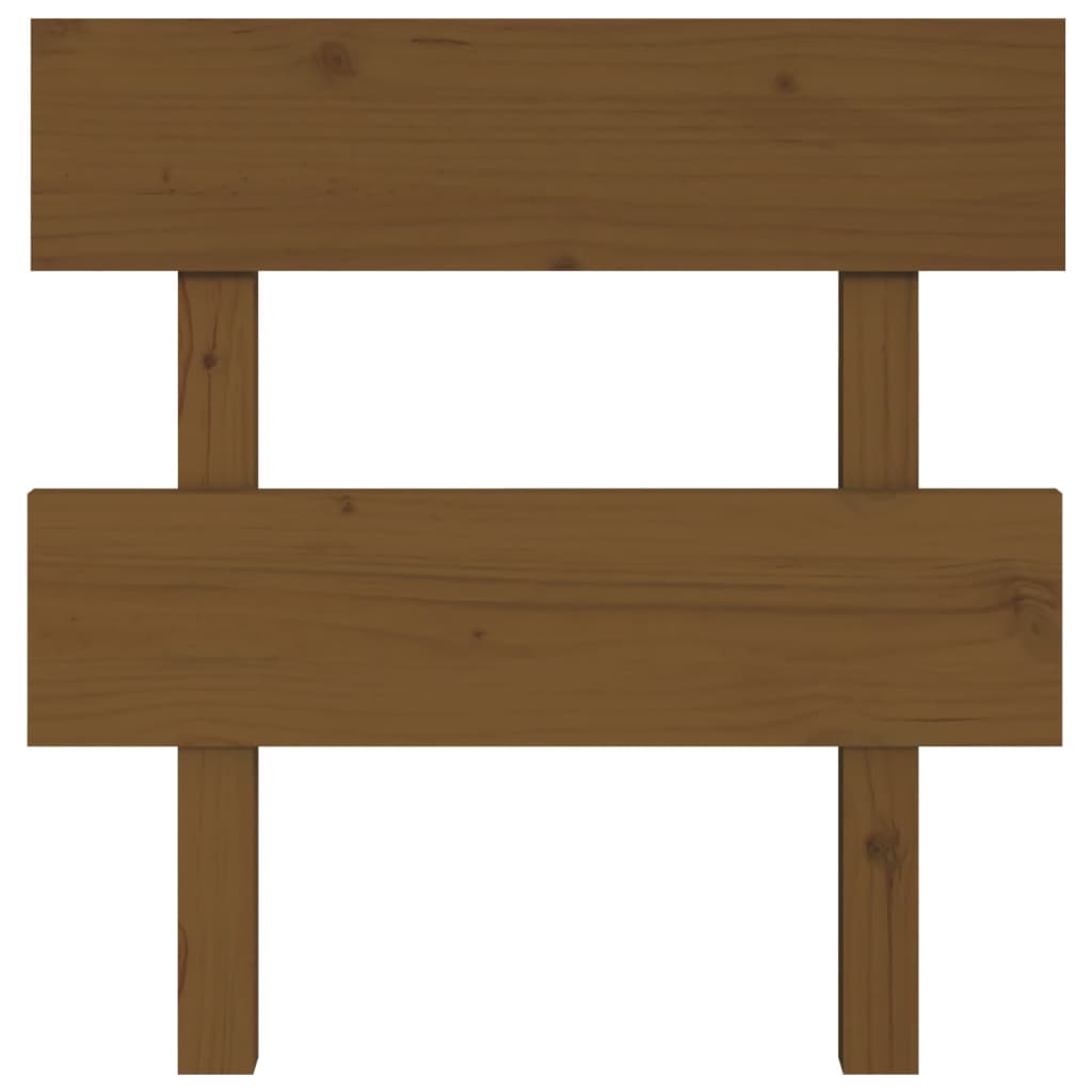 Vidaxl hoofdbord 93,5x3x81 cm massief grenenhout honingbruin