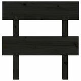 Vidaxl hoofdbord 103,5x3x81 cm massief grenenhout zwart
