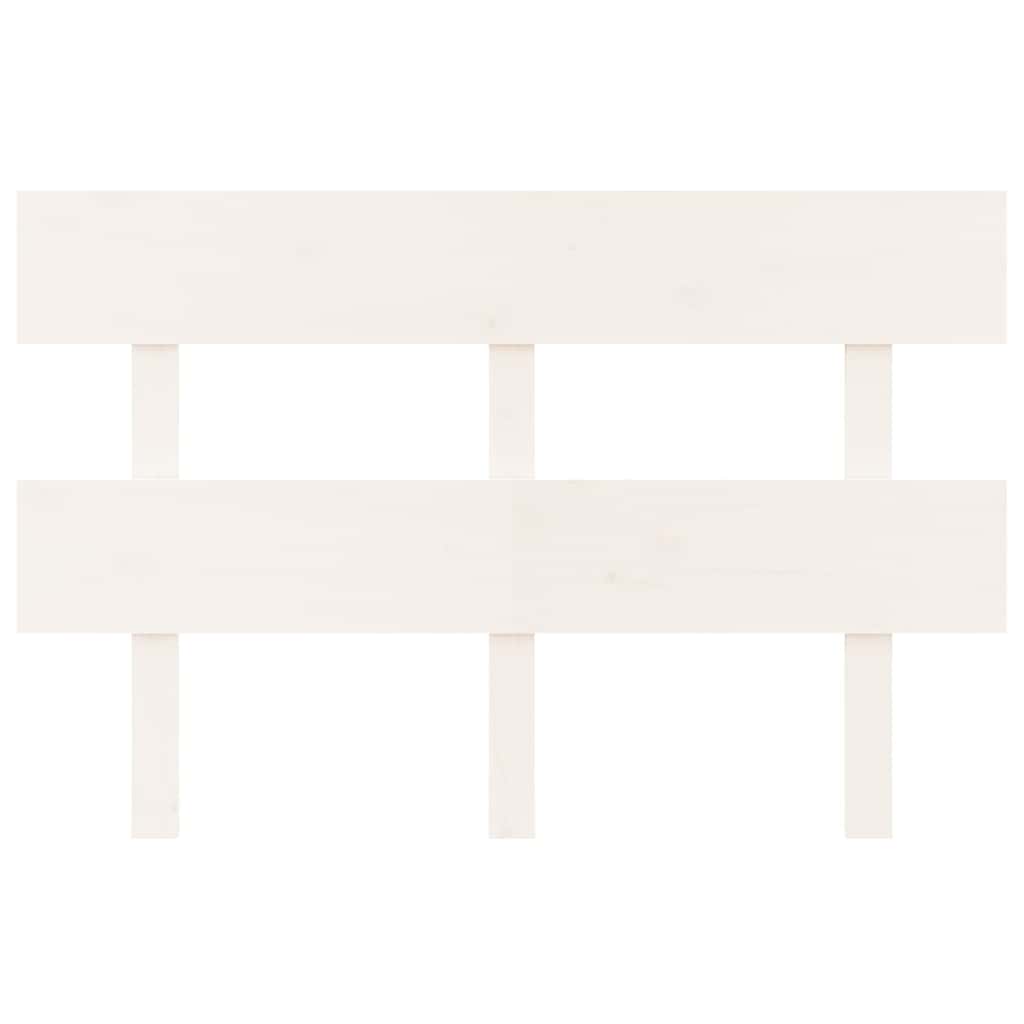 Vidaxl hoofdbord 124x3x81 cm massief grenenhout wit