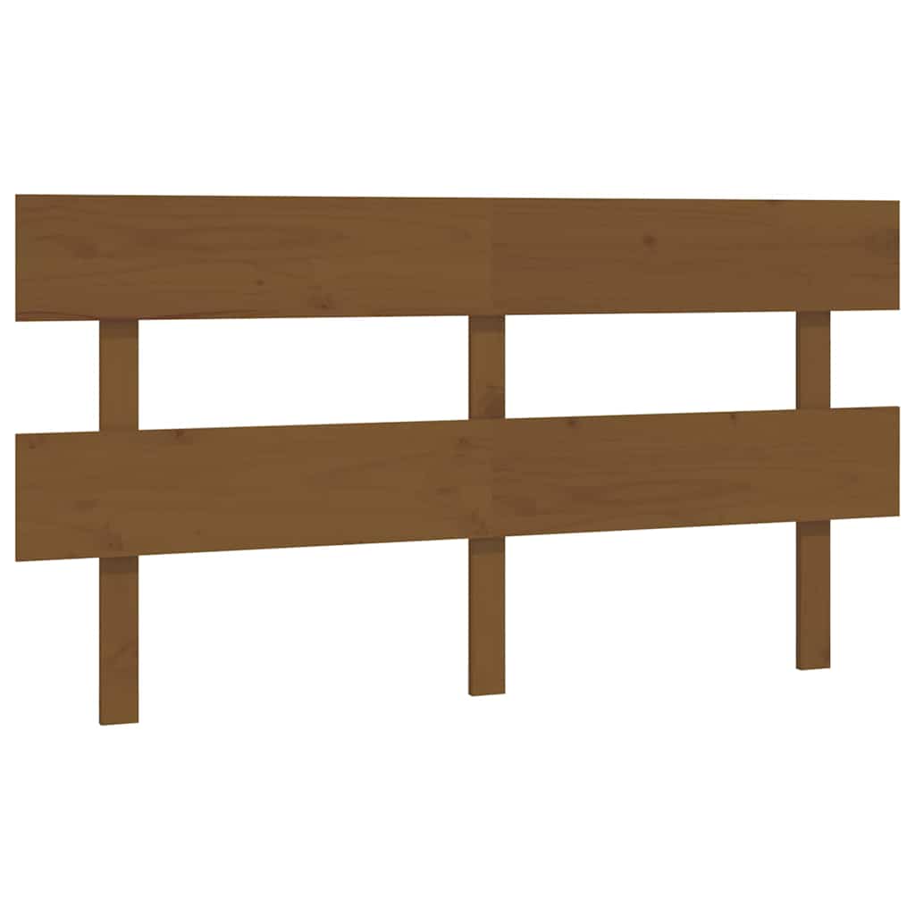 Vidaxl hoofdbord 154x3x81 cm massief grenenhout honingbruin
