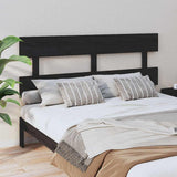 Vidaxl hoofdbord 164x3x81 cm massief grenenhout zwart