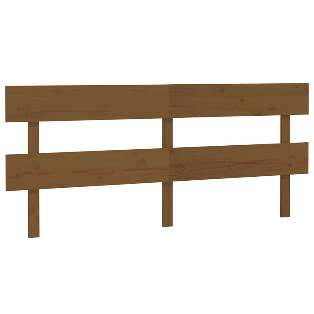 Vidaxl hoofdbord 184x3x81 cm massief grenenhout honingbruin
