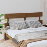 Vidaxl hoofdbord 204x3x81 cm massief grenenhout honingbruin