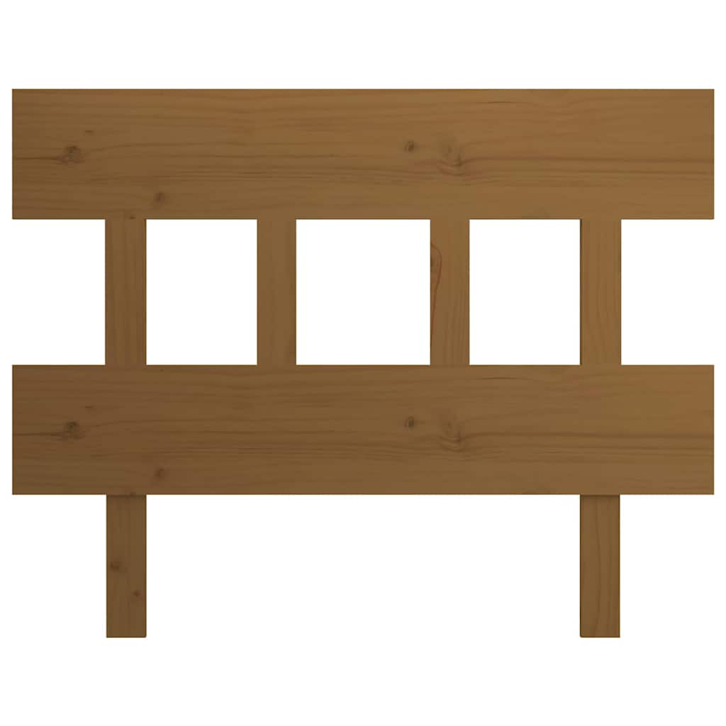 Vidaxl hoofdbord 93,5x3x81 cm massief grenenhout honingbruin