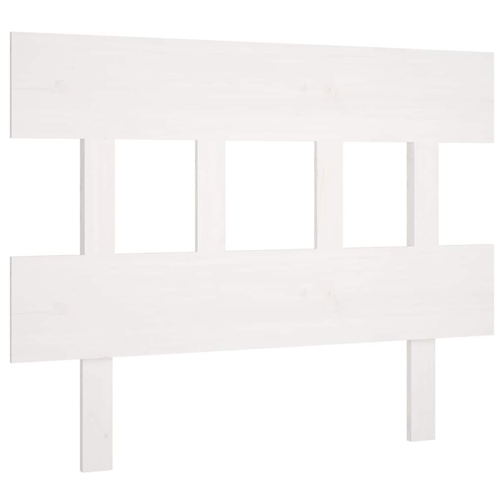 Vidaxl hoofdbord 103,5x3x81 cm massief grenenhout wit
