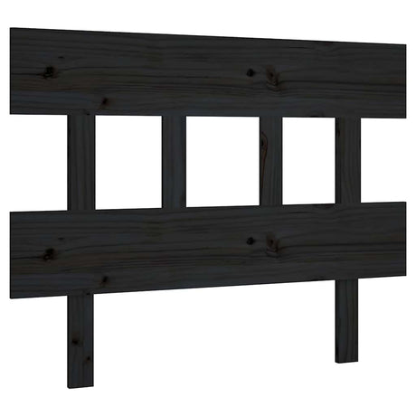 Vidaxl hoofdbord 103,5x3x81 cm massief grenenhout zwart