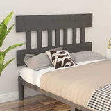 Vidaxl hoofdbord 143,5x3x81 cm massief grenenhout grijs