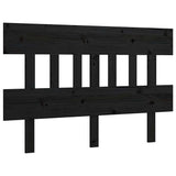 Vidaxl hoofdbord 143,5x3x81 cm massief grenenhout zwart