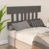 Vidaxl hoofdbord 183,5x3x81 cm massief grenenhout grijs