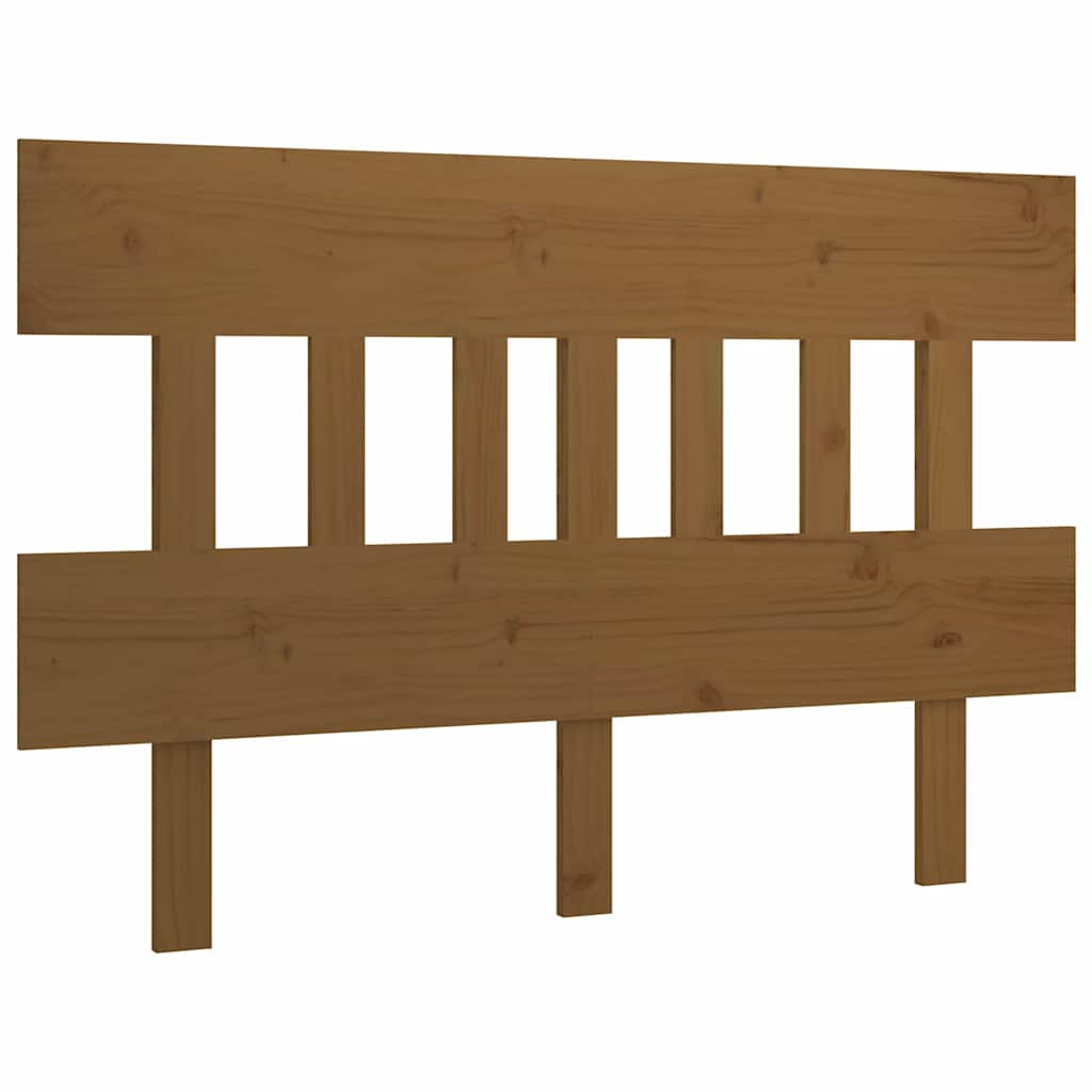 Vidaxl hoofdbord 203,5x3x81 cm massief grenenhout honingbruin