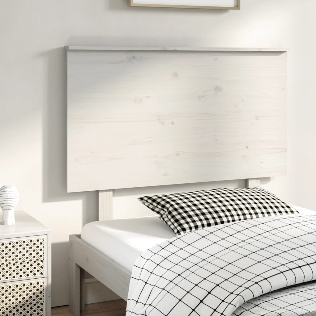 Vidaxl hoofdbord 94x6x82,5 cm massief grenenhout wit