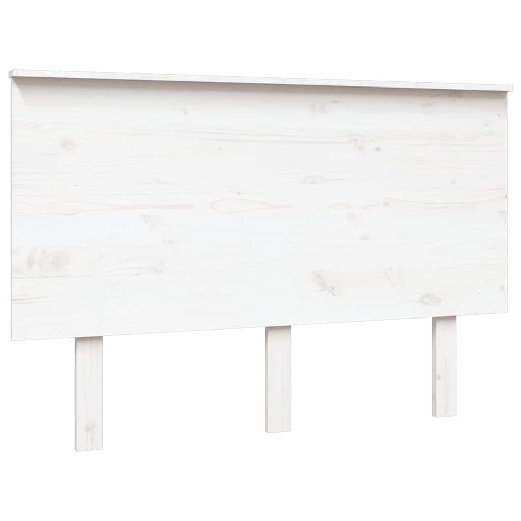 Vidaxl hoofdbord 124x6x82,5 cm massief grenenhout wit