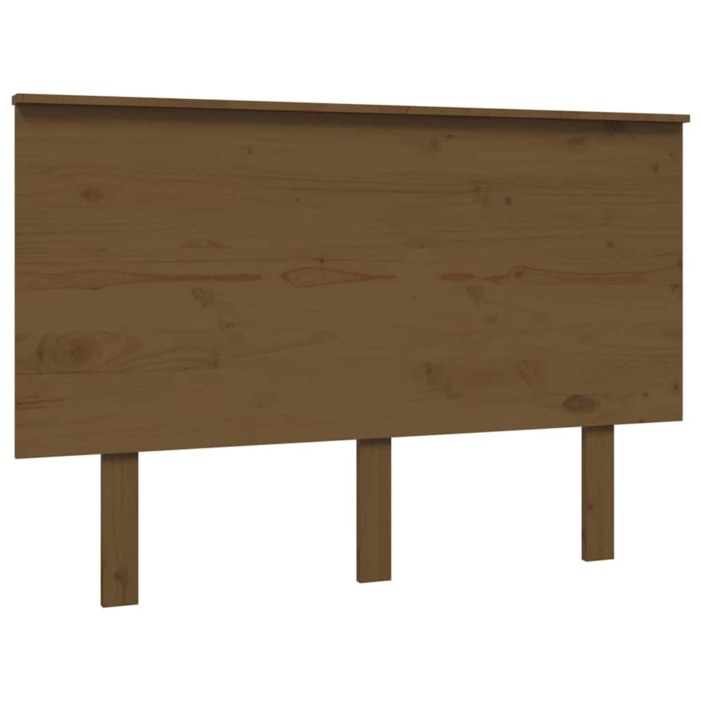 Vidaxl hoofdbord 124x6x82,5 cm massief grenenhout honingbruin