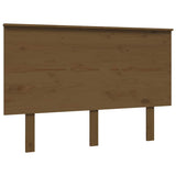 Vidaxl hoofdbord 124x6x82,5 cm massief grenenhout honingbruin