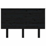 Vidaxl hoofdbord 124x6x82,5 cm massief grenenhout zwart