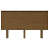 Vidaxl hoofdbord 139x6x82,5 cm massief grenenhout honingbruin
