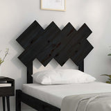 Vidaxl hoofdbord 92x3x81 cm massief grenenhout zwart
