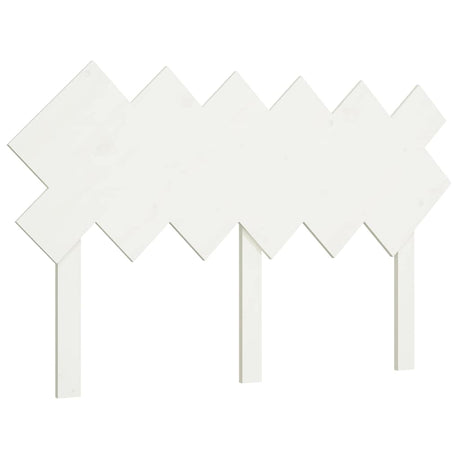 Vidaxl hoofdbord 132x3x81 cm massief grenenhout wit