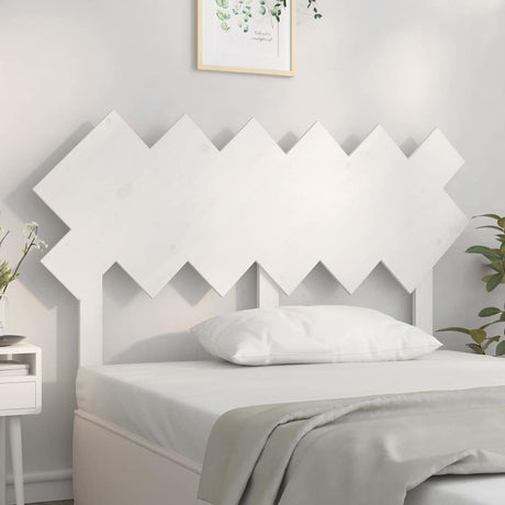 Vidaxl hoofdbord 132x3x81 cm massief grenenhout wit