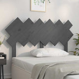 Vidaxl hoofdbord 132x3x81 cm massief grenenhout grijs