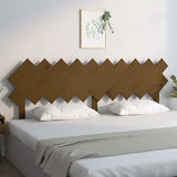Vidaxl hoofdbord 196x3x80,5 cm massief grenenhout honingbruin