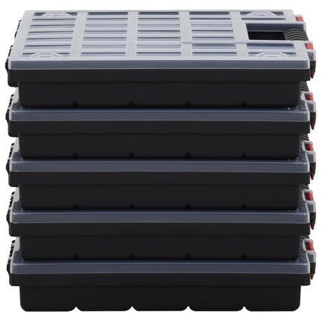 Vidaxl assortimentsdozen 5 st 40x30x5 cm polypropeen