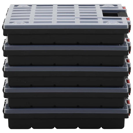Vidaxl assortimentsdozen 5 st 40x30x5 cm polypropeen