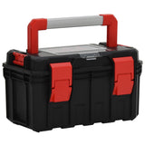 Vidaxl Toolbox 45x28x26.5 cm svart och rött