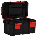 Vidaxl Toolbox 45x28x26.5 cm svart och rött