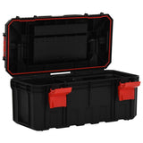 Vidaxl Toolbox 55x28x26.5 cm schwaarz a rout