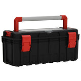 Vidaxl toolbox 65x28x31.5 cm black and red