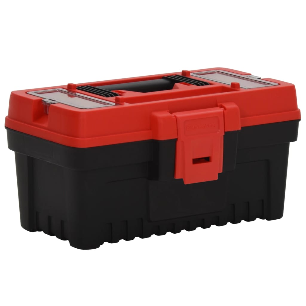 Vidaxl 2 ST tool boxes Polypropene Black and Red