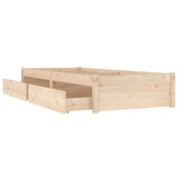 Vidaxl bedframe met lades 90x190 cm