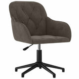 Vidaxl eetkamerstoelen draaibaar 2 st fluweel donkergrijs