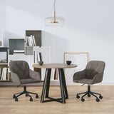 Vidaxl eetkamerstoelen draaibaar 2 st fluweel donkergrijs