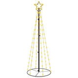 Vidaxl kegelkerstboom 108 led's 70x180 cm warmwit